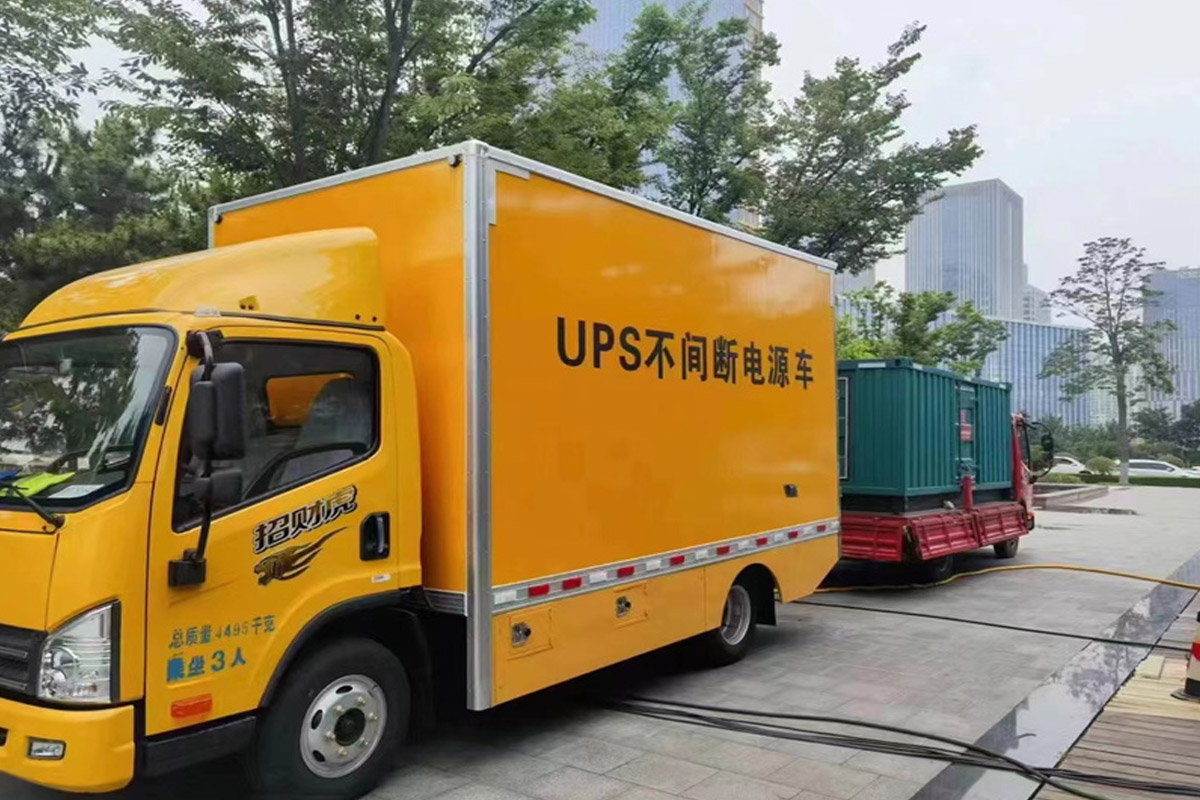 铺前镇发电机租赁施工现场