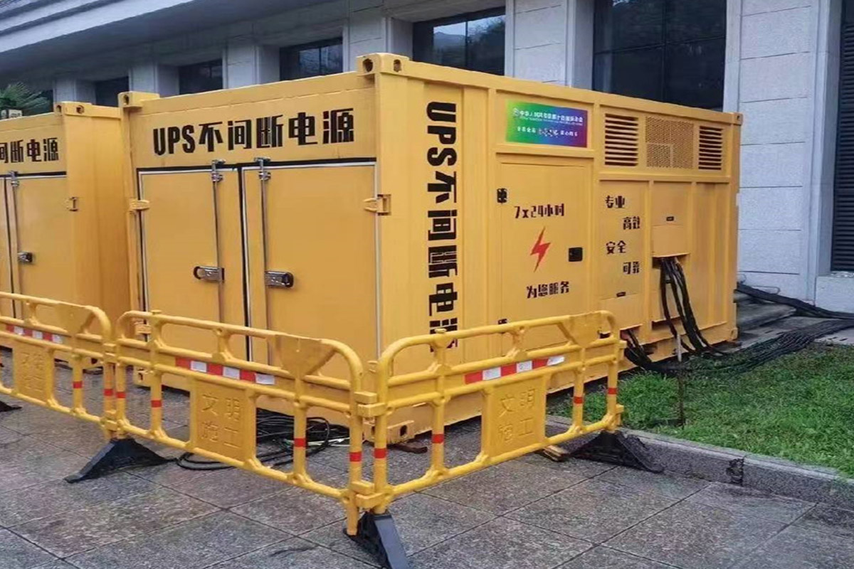 铺前镇发电机租赁施工现场