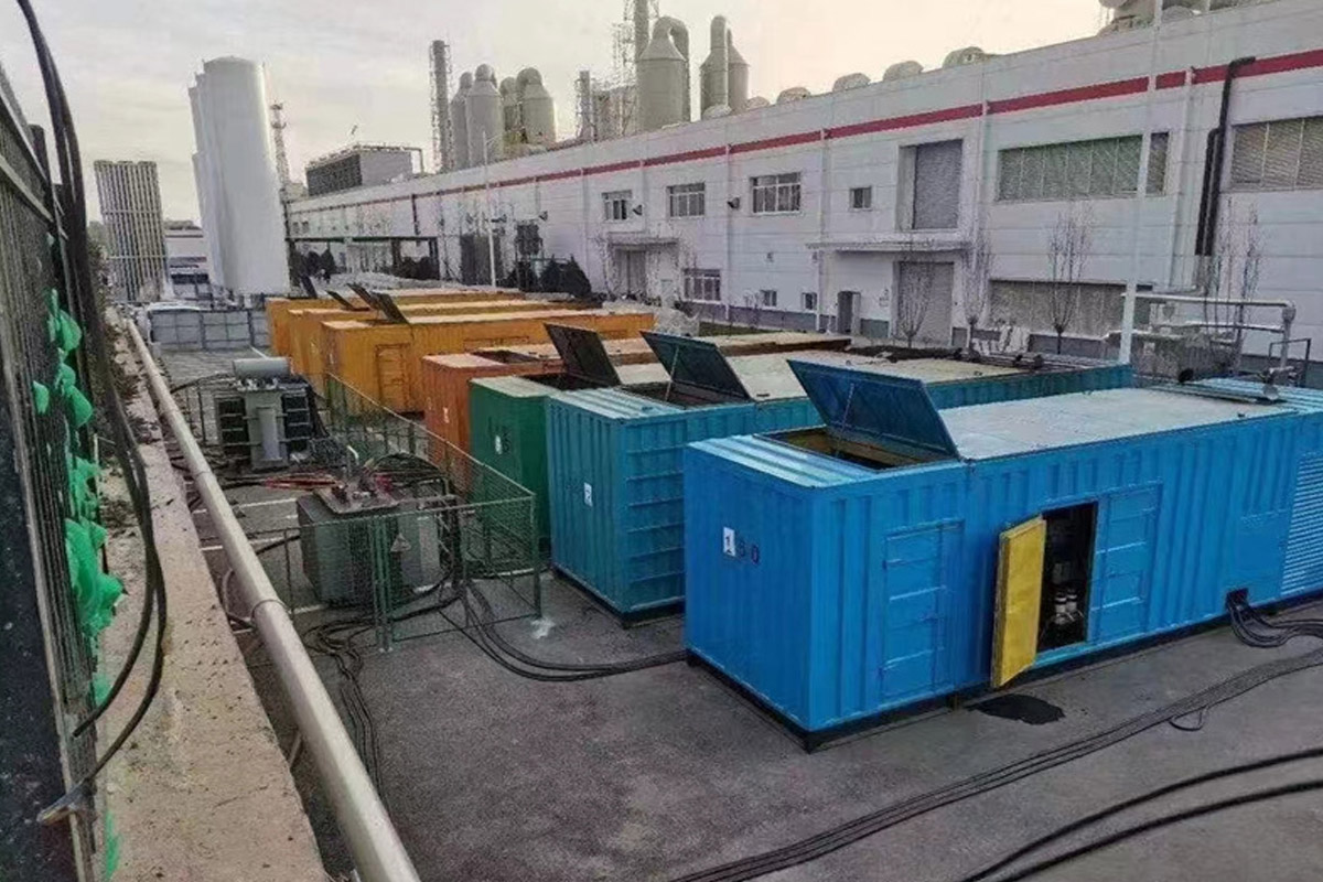 铺前镇发电机租赁施工现场